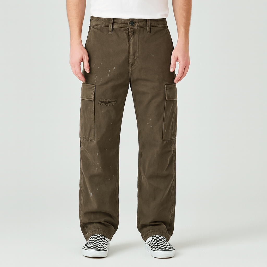 Noirski | Spodnie z szerokimi nogawkami i dużymi kieszeniami