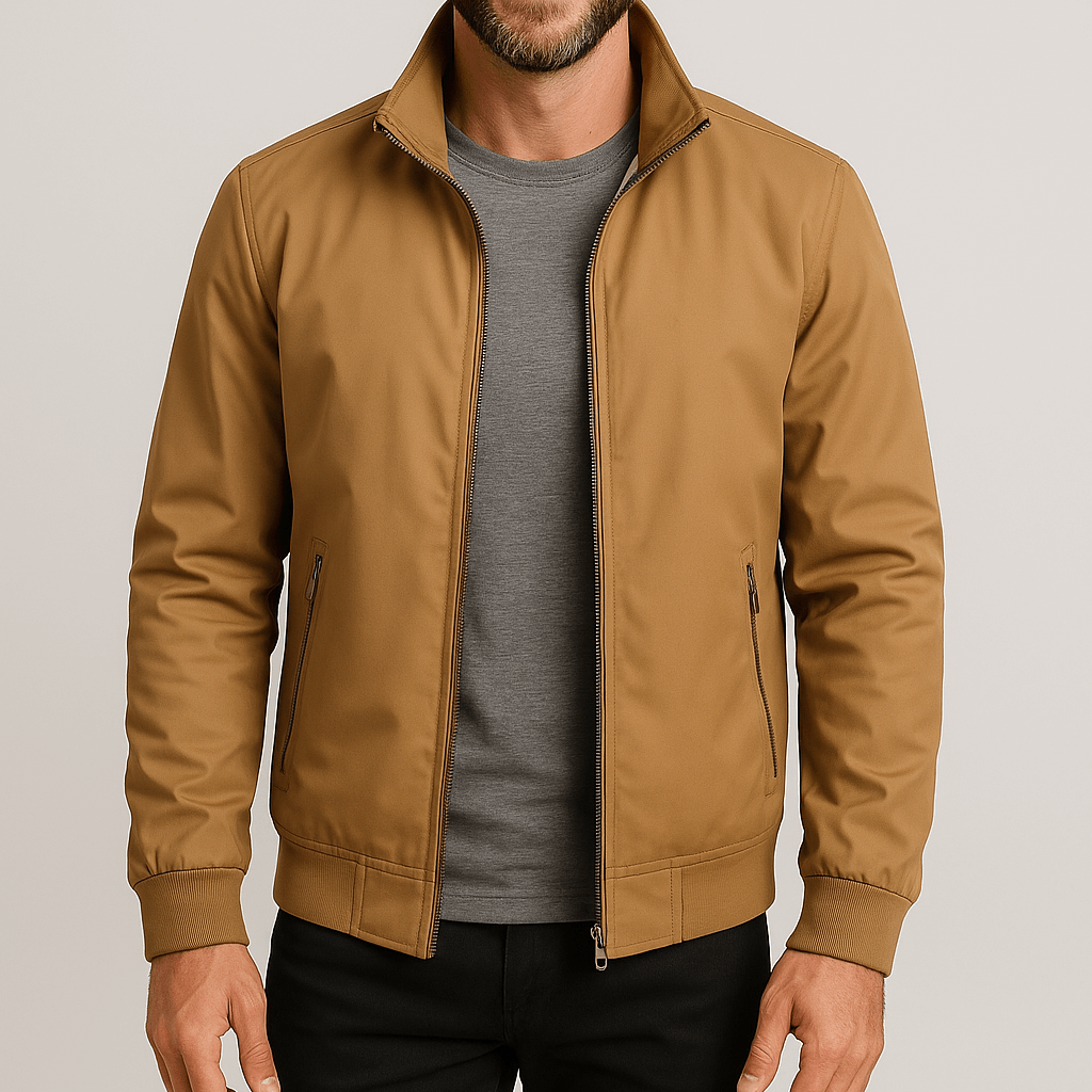 Noirski | Stylowa kurtka wiatrówka z wysokim kołnierzem