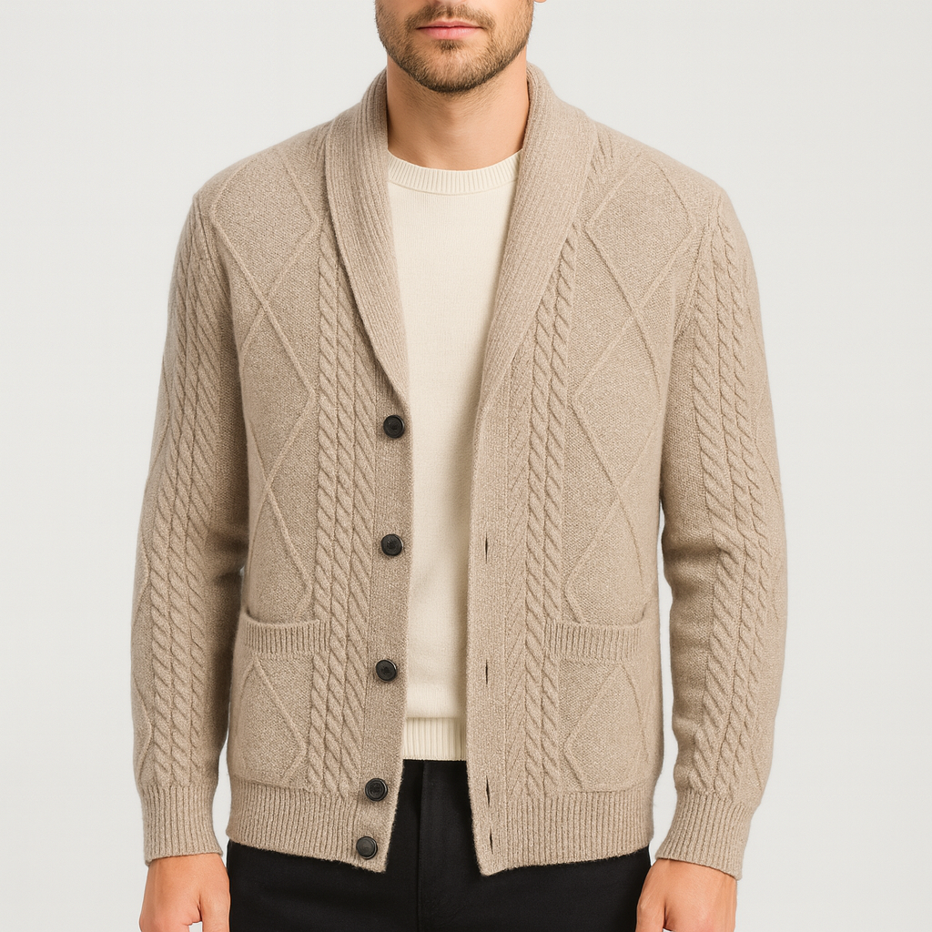 Noirski | Wełniany kardigan z merynosów