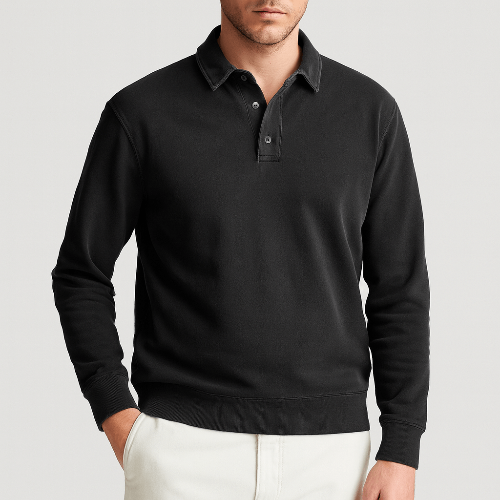 Noirski | Wygodny pulower w stylu retro z przetarciami