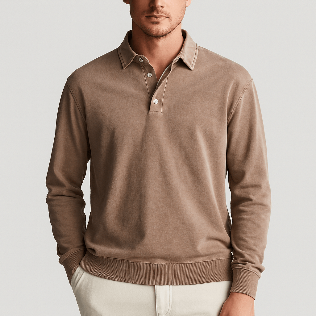 Noirski | Wygodny pulower w stylu retro z przetarciami