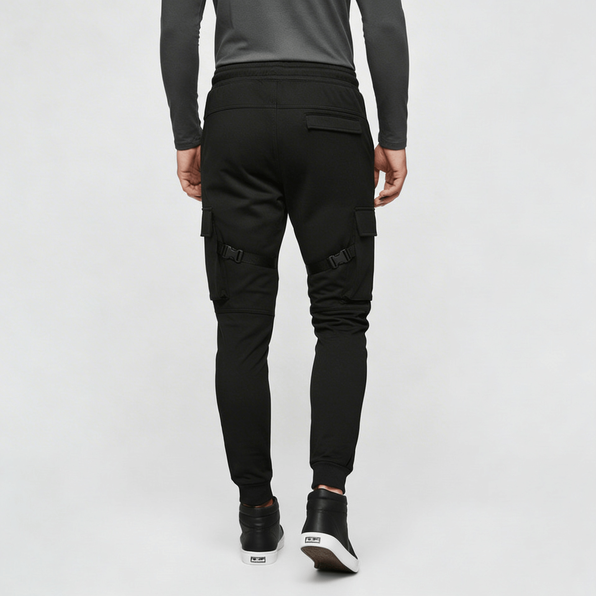 Noirski | Joggery z regulowanymi paskami