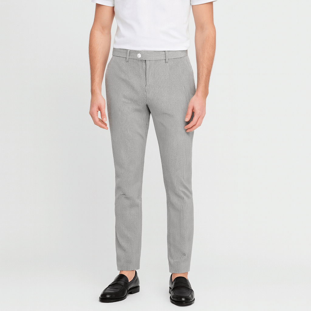 Noriski | Oddychające spodnie w paski dopasowane