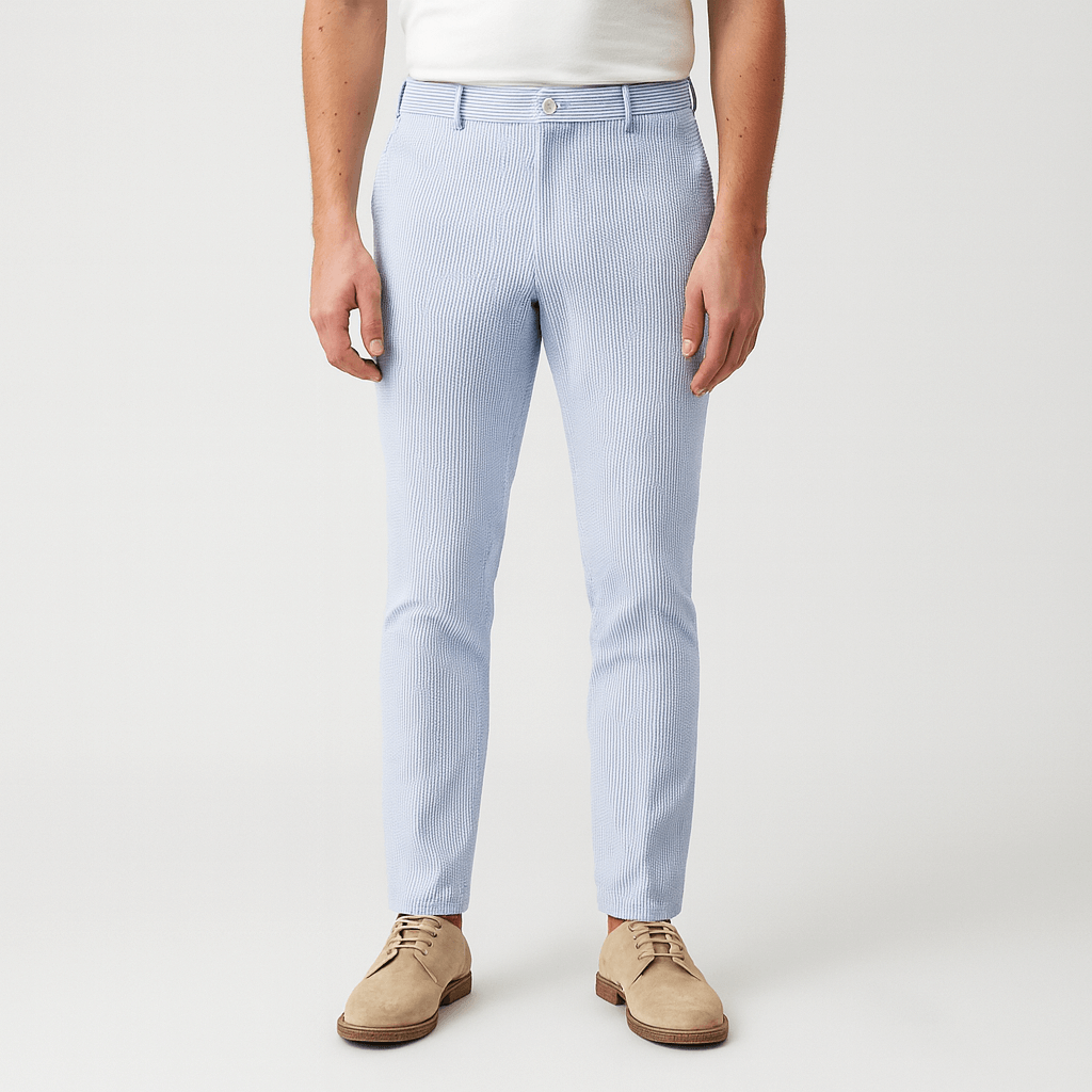 Noriski | Oddychające spodnie w paski dopasowane