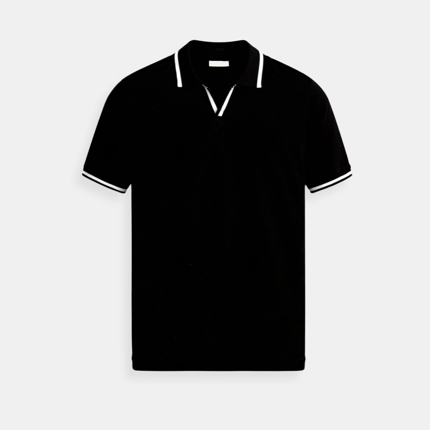 Nowoczesna | Slim-fit koszulka polo z krótkim rękawem i kontrastowymi detalami 1