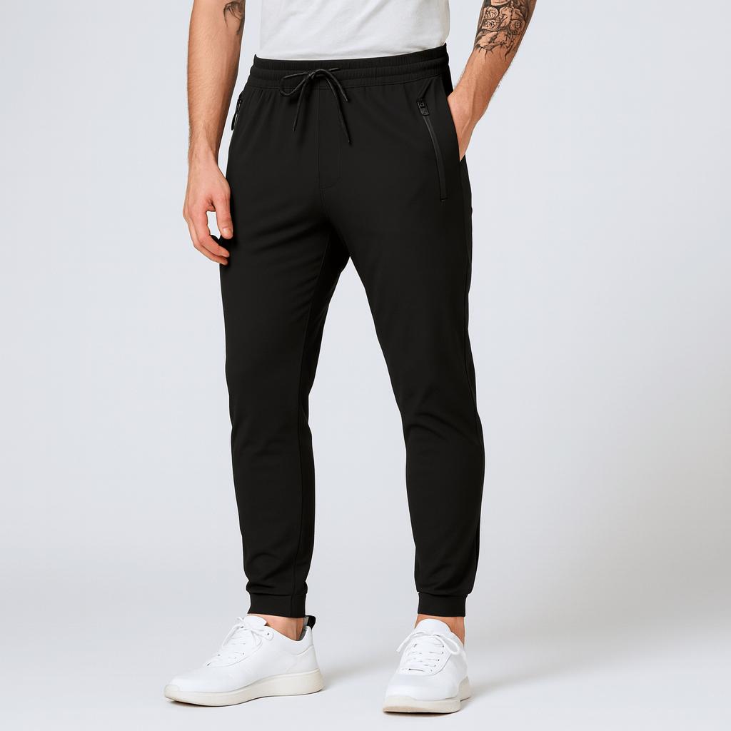 Oddychające i elastyczne spodnie joggery ze ściągaczem dla mężczyzn