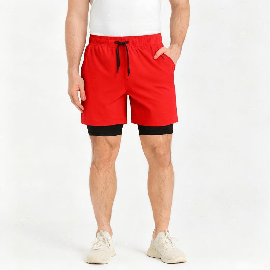 Spodenki sprzęt treningowy z podszewką i kieszenią na telefon – wygoda i funkcjonalność