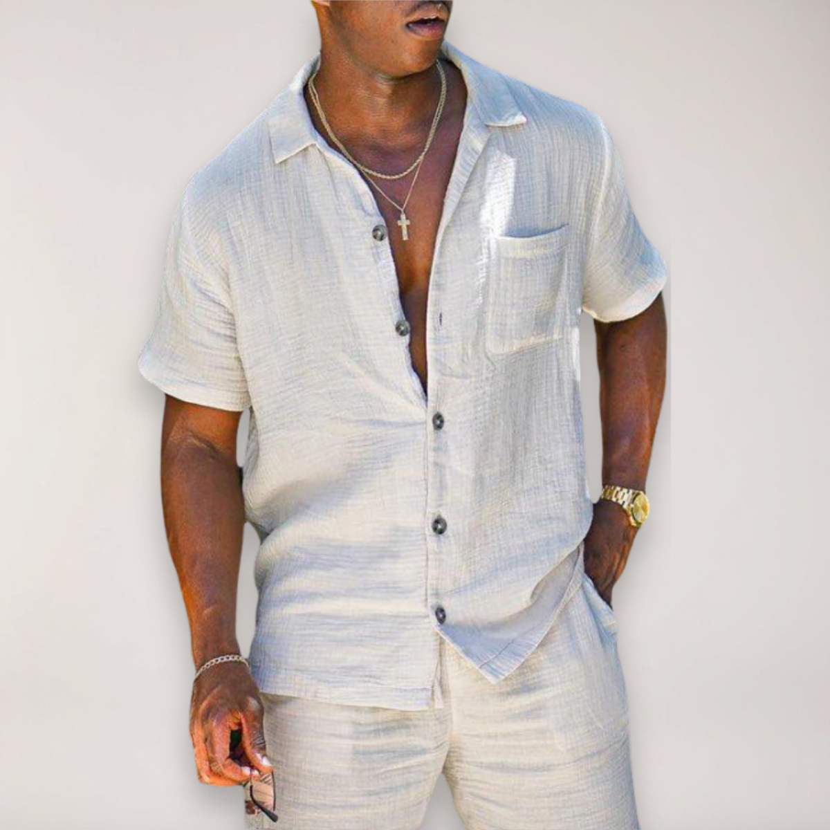 Spyrta | Linen two-piece summer set 0