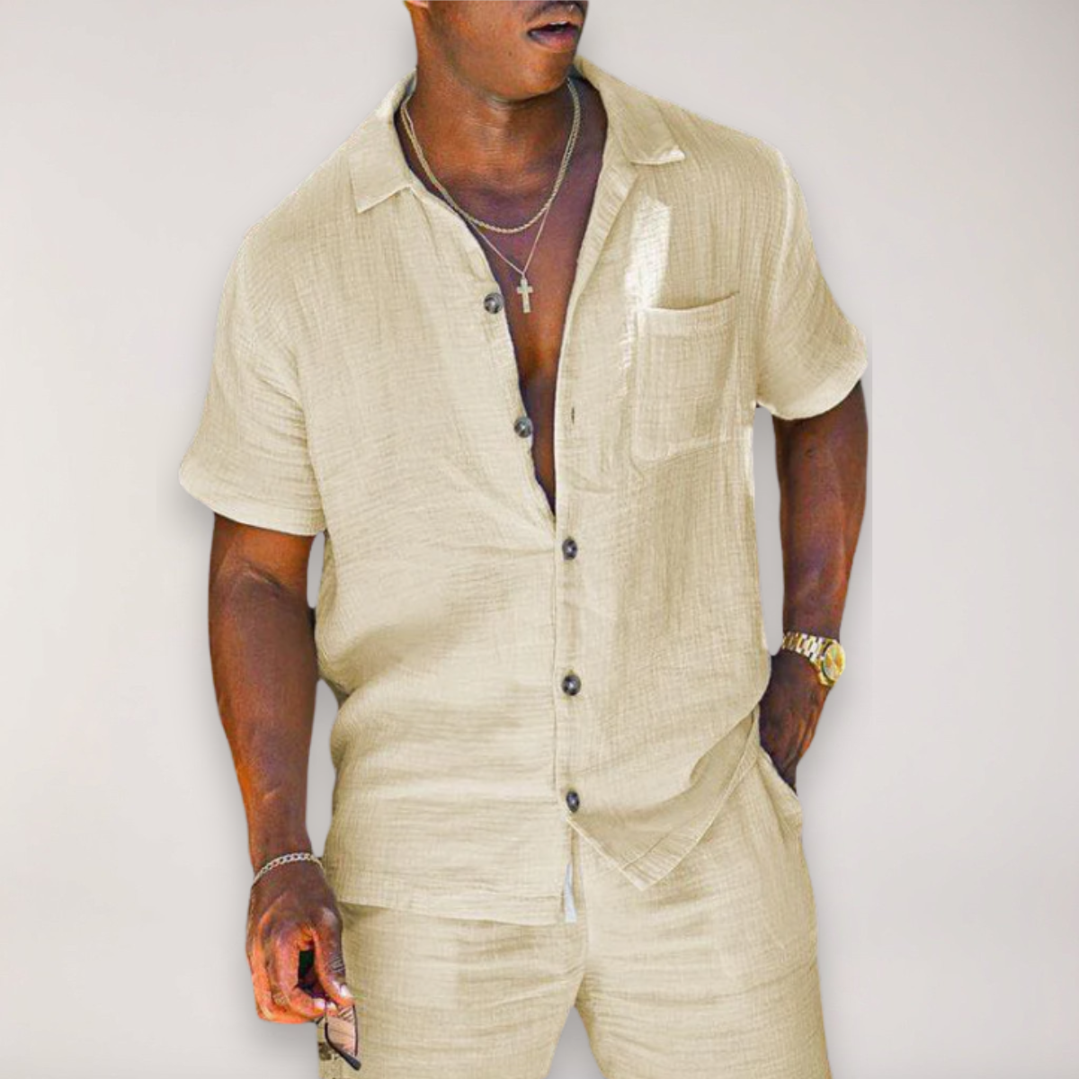 Spyrta | Linen two-piece summer set 1