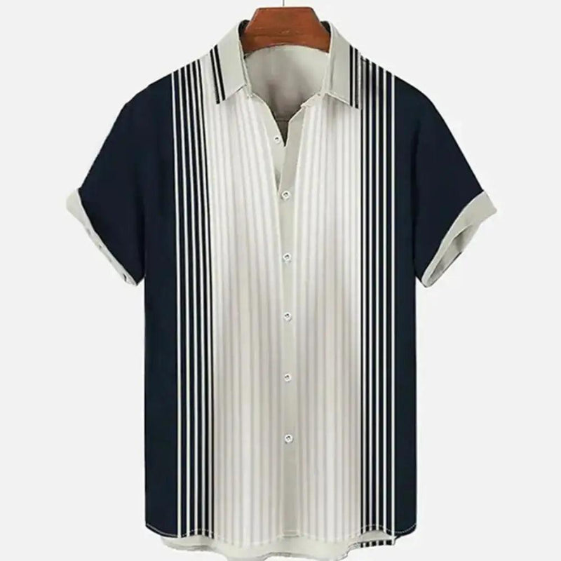 Vizencci | Casual cotton shirt with classic collar and short sleeves 2