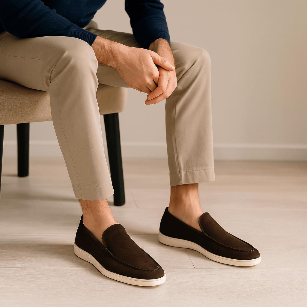 Wygodne, wsuwane mokasyny zamszowe dla mężczyzn – całodzienny komfort i wygoda