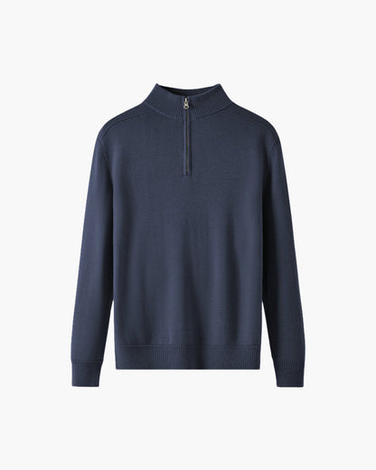 Variant image for Męski Sweter Merino Wełna Zamek Błyskawiczny Rozmiar M Elegancki Ciepły-16