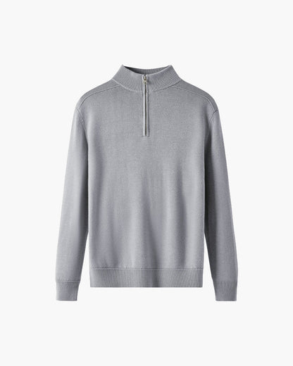Męski Sweter Merino Wełna Zamek Błyskawiczny Rozmiar M Elegancki Ciepły-1