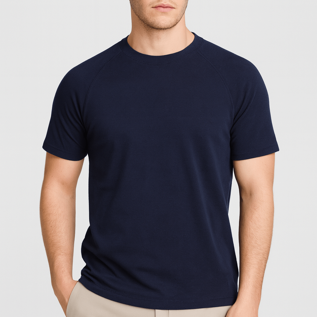 Noirski | Bawełniana koszulka z raglanowymi rękawami i dopasowanym krojem