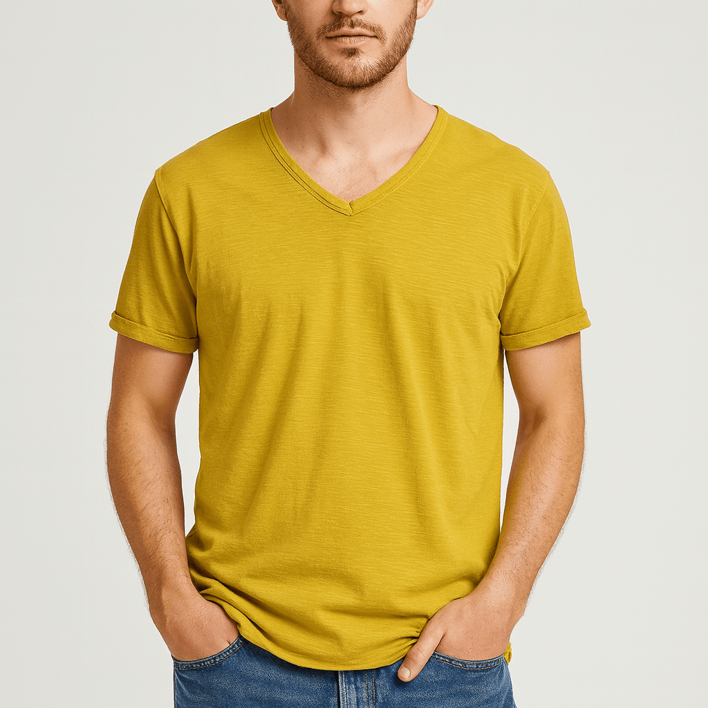 Noirski | Oddychająca koszula z dekoltem w serek i dopasowanym krojem