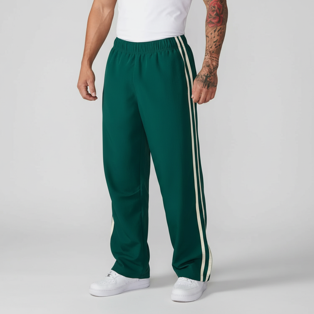 Noirski | Sportowe styl spodnie joggersy w paski