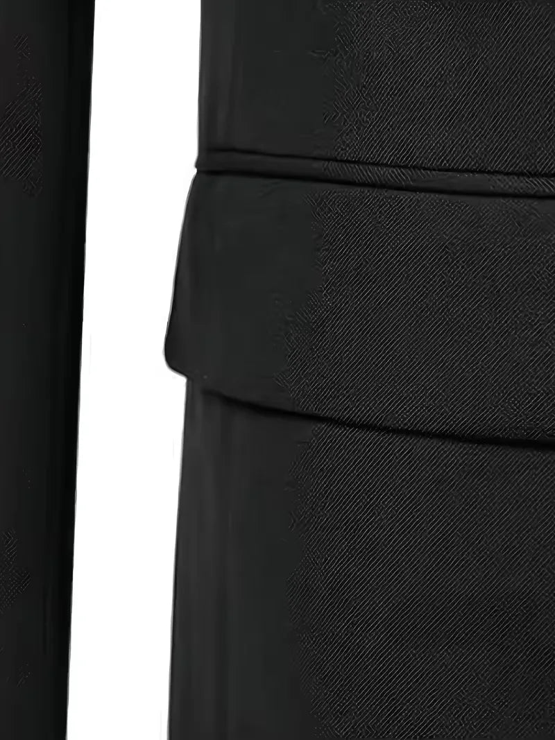 Garnitur męski trzyczęściowy slim fit z kamizelką, na wesele i na galę - garnitur ślubny - zdjęcie 11