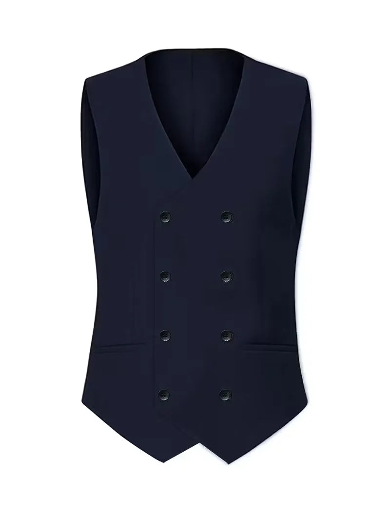 Garnitur męski trzyczęściowy slim fit z kamizelką, na wesele i na galę - garnitur ślubny - zdjęcie 16