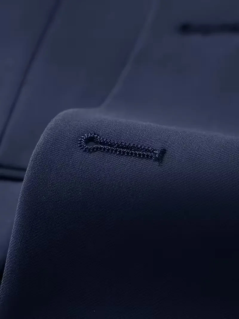 Garnitur męski trzyczęściowy slim fit z kamizelką, na wesele i na galę - garnitur ślubny - zdjęcie 18
