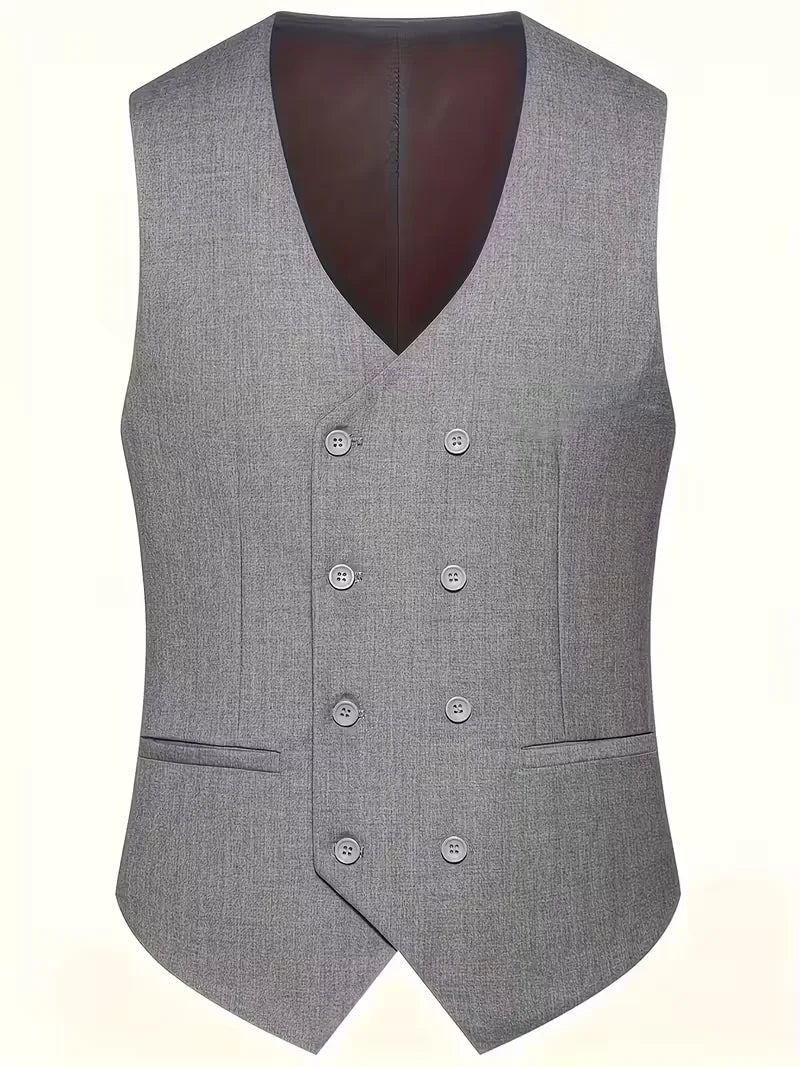 Garnitur męski trzyczęściowy slim fit z kamizelką, na wesele i na galę - garnitur ślubny - zdjęcie 23