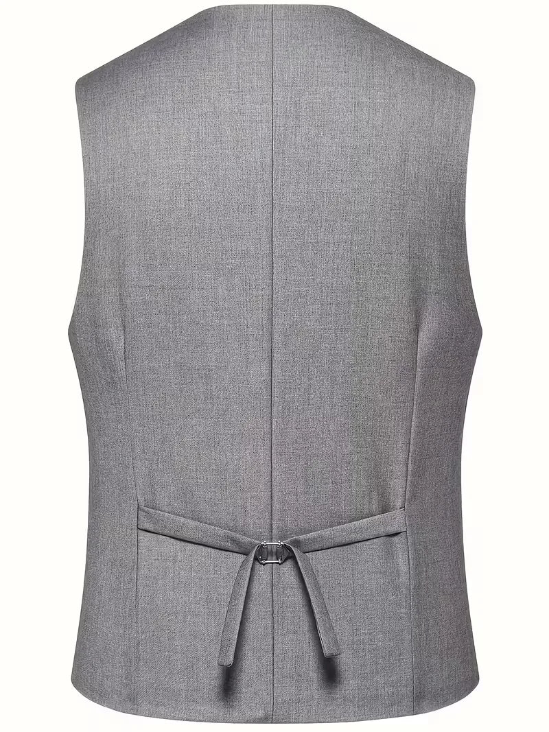 Garnitur męski trzyczęściowy slim fit z kamizelką, na wesele i na galę - garnitur ślubny - zdjęcie 24
