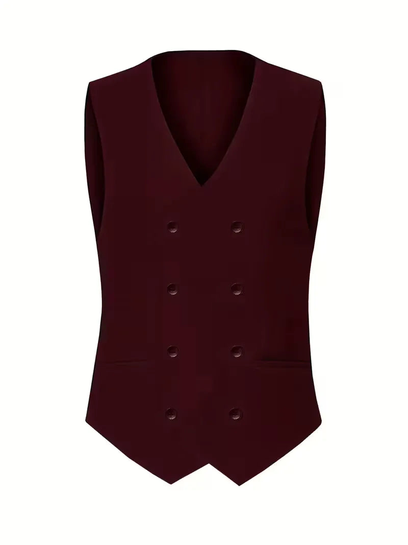 Garnitur męski trzyczęściowy slim fit z kamizelką, na wesele i na galę - garnitur ślubny - zdjęcie 26