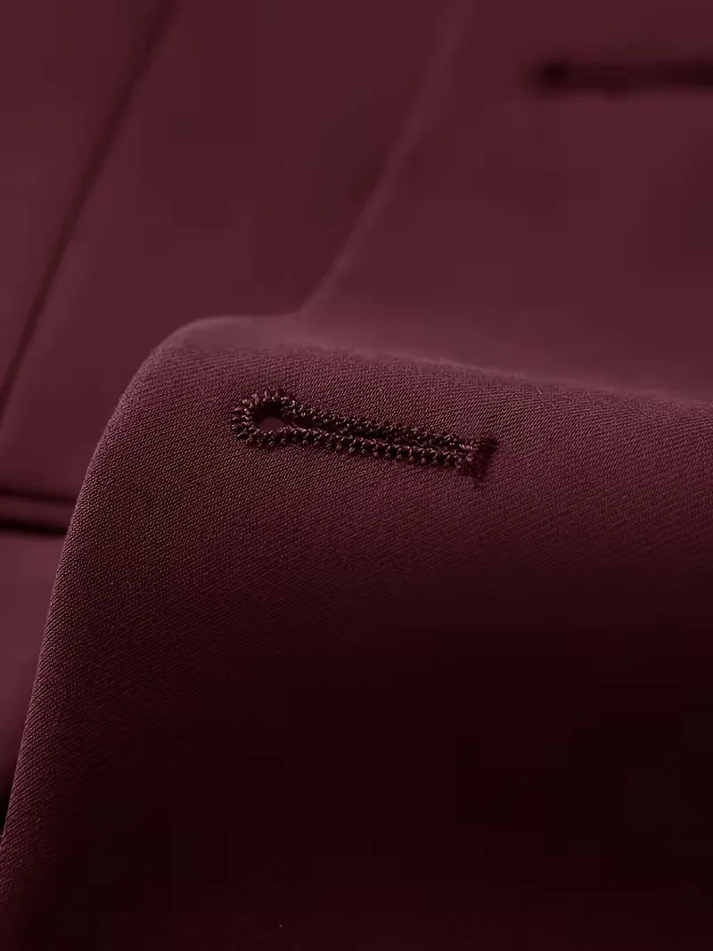 Garnitur męski trzyczęściowy slim fit z kamizelką, na wesele i na galę - garnitur ślubny - zdjęcie 29