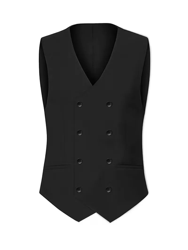 Garnitur męski trzyczęściowy slim fit z kamizelką, na wesele i na galę - garnitur ślubny - zdjęcie 8