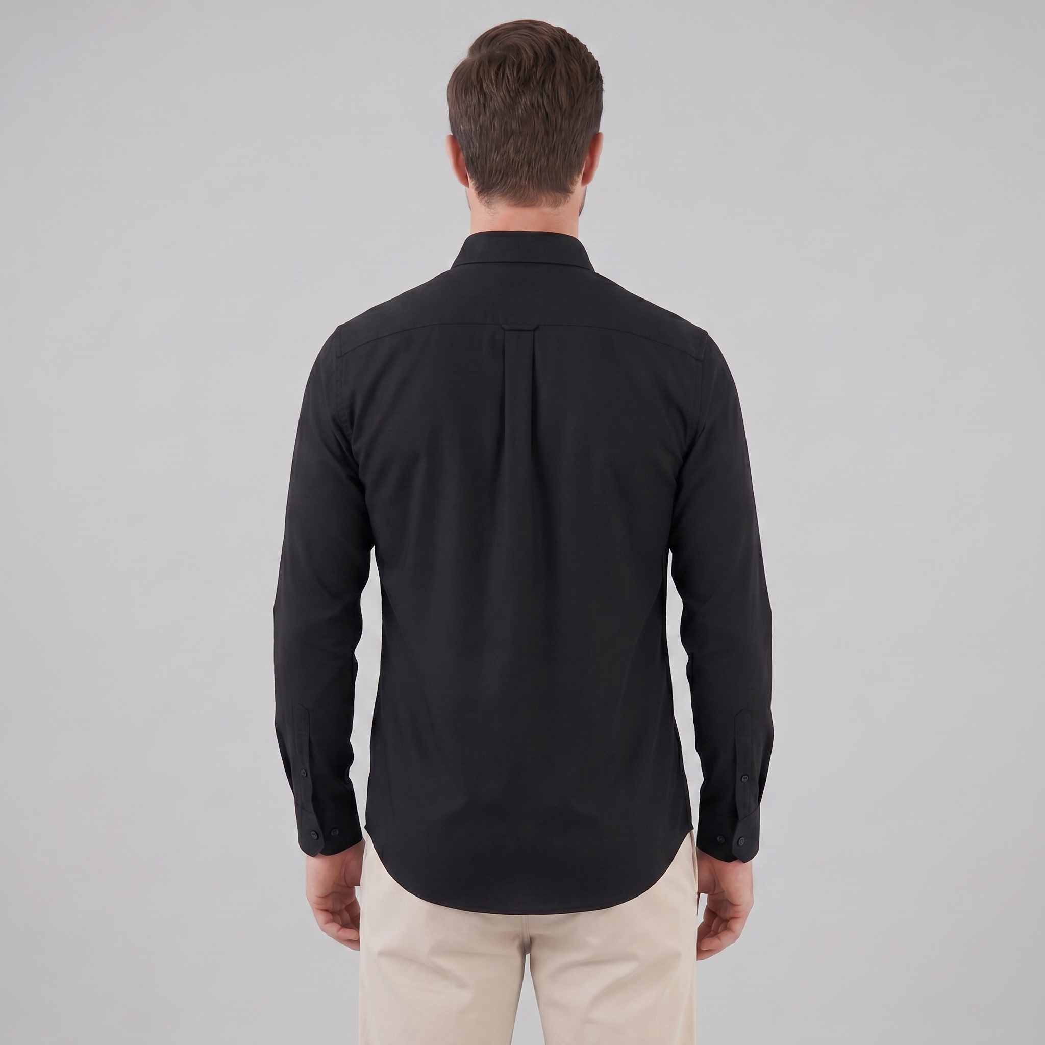 Koszula męska slim fit z długim rękawem, elegancka, do garnituru i na wesele - view 13