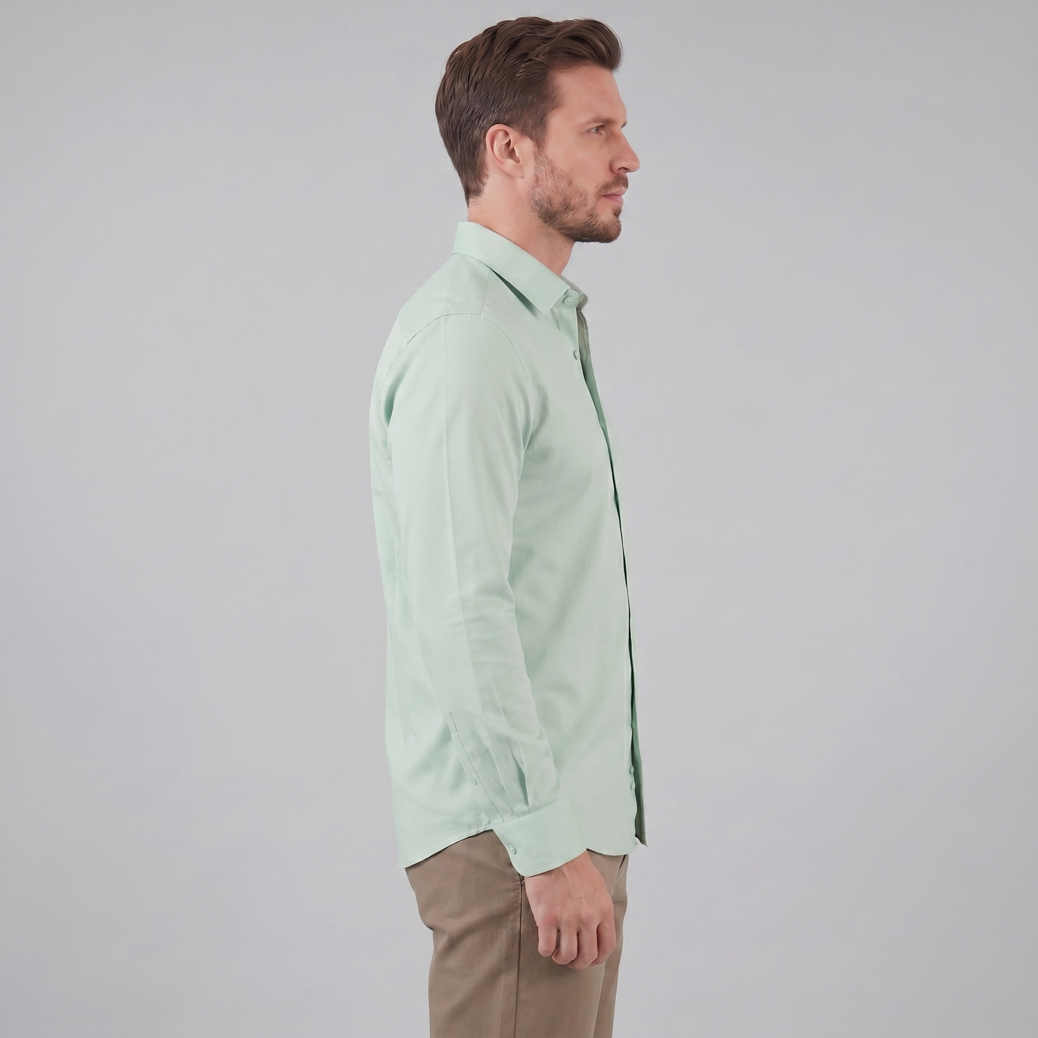 Koszula męska slim fit z długim rękawem, elegancka, do garnituru i na wesele - view 28
