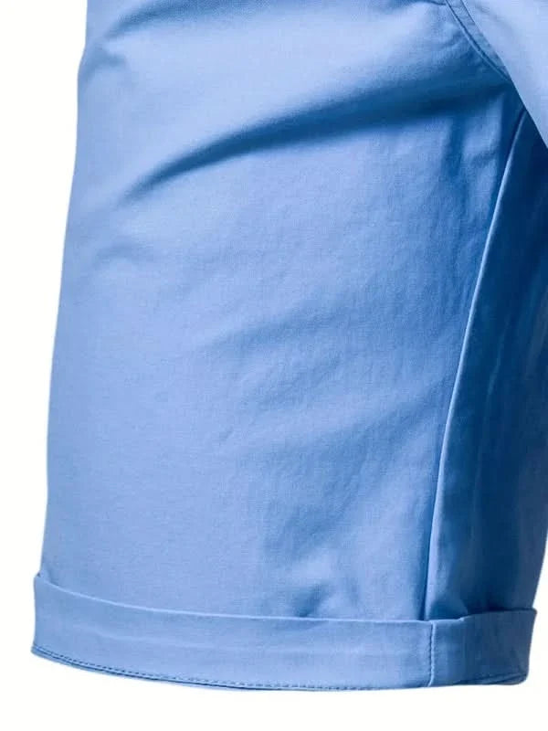Spodenki męskie chino, krótkie szorty materiałowe na lato, eleganckie bermudy - view 13