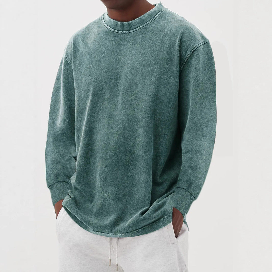 Sweter męski oversize z długim rękawem, dzianinowy, na jesień i zimę - zdjęcie 11
