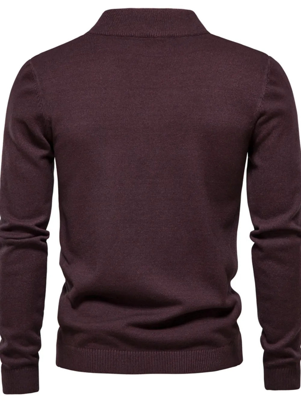 Sweter męski półgolf z dzianiny, elegancki i ciepły na jesień i zimę - view 15
